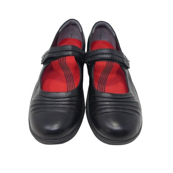 Abeo Rocs Bethan Mary Jane Shoes Womens 9.5 Black Leather Comfort Walking Rocker - Picture 6 of 12